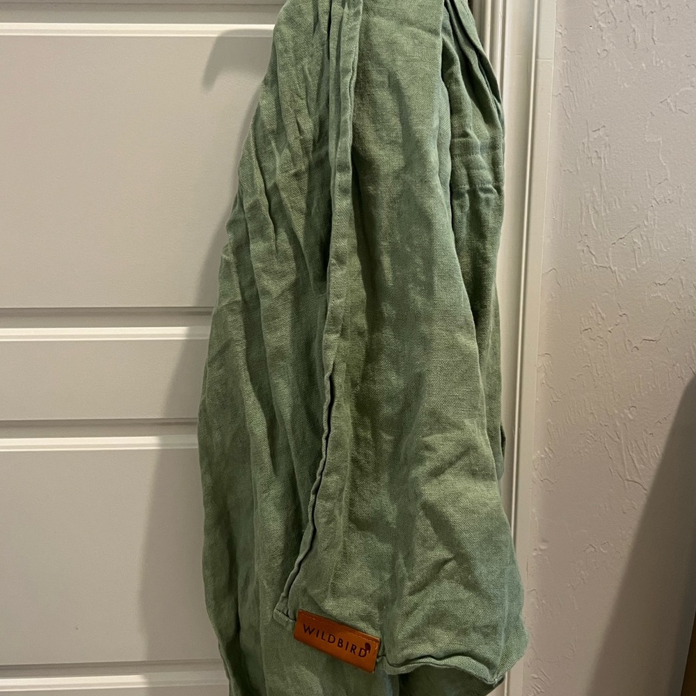 Wild Bird Ring Sling, Mid Length, Green with black rings